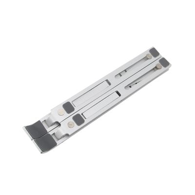 COHEALI Aluminum Alloy Foldable Laptop Stand Heat Dissipation Adjustable Portable Bracket for Ergonomic Use Office Travel Silver Boxed