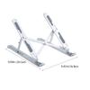 COHEALI Aluminum Alloy Foldable Laptop Stand Heat Dissipation Adjustable Portable Bracket for Ergonomic Use Office Travel Silver Boxed view 2