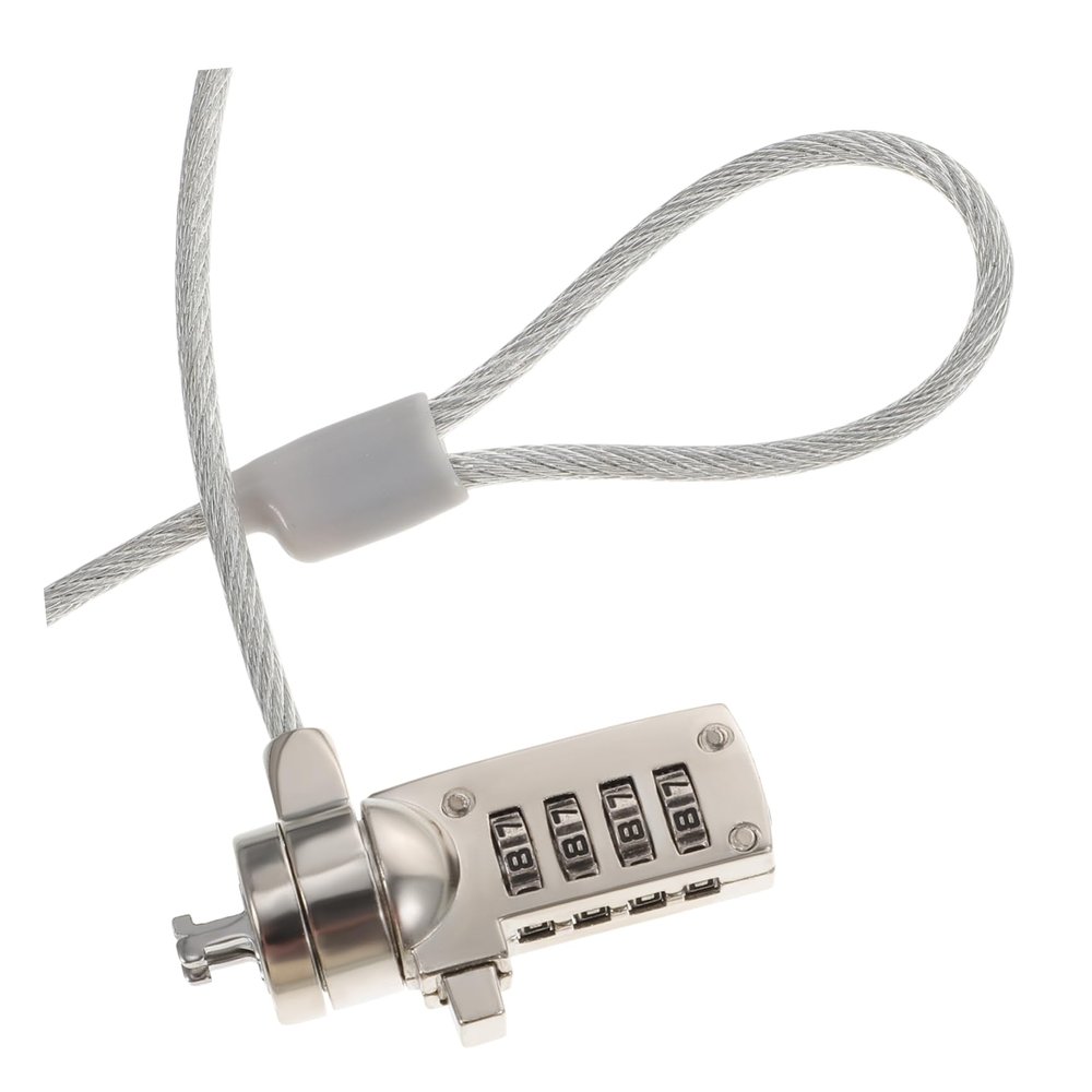 VILLCASE 1.8m Locking Cable Security Lock -Theft Wire for and Monitors Compatibility Built