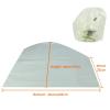 Lab Microscope Accessories 49x49x25cm PVC Plastic Microscope Dust Cover view 4