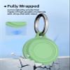 Case for aowoka Tracker Air Tag. Superior Silicone Build, Shockproof & Anti - Slip. Fits Widely, Protects Against Scratches. Precise Cutouts Ensure Full Functionality.Black*2+Green*2 view 2