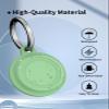Case for aowoka Tracker Air Tag. Superior Silicone Build, Shockproof & Anti - Slip. Fits Widely, Protects Against Scratches. Precise Cutouts Ensure Full Functionality.Black*2+Green*2 view 3