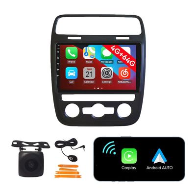 [4G 64G] Android Car Stereo FM Radio Carplay Android Auto 9" Touchscreen Headunit Media Player with Backup Camera for VW Scirocco 2015 2016 at