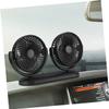 Anneome 1pc Car Cooling Fan Dual USB Fan for Car Dashboard Low Noise Angle Portable Vehicle for Suvs Trucks and view 3