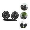 Anneome 1pc Car Cooling Fan Dual USB Fan for Car Dashboard Low Noise Angle Portable Vehicle for Suvs Trucks and view 4