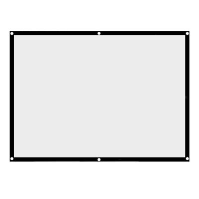 Portable Projection Screen, Foldable Non Crease White Projector Curtain, Movie Projection Screen 4:3 for Wall Bound onto a Frame, Home Open air (100 inches)