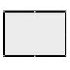 Portable Projection Screen, Foldable Non Crease White Projector Curtain, Movie Projection Screen 4:3 for Wall Bound onto a Frame, Home Open air (100 inches) view 1