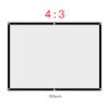 Portable Projection Screen, Foldable Non Crease White Projector Curtain, Movie Projection Screen 4:3 for Wall Bound onto a Frame, Home Open air (100 inches) view 4
