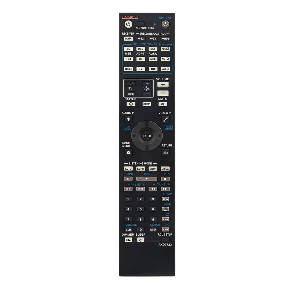 AIDITIYMI AXD7723 Replacement Remote Control Compatible with Pioneer Home Theater Receiver SC-81 SC-82 SC-91 SC-95 VSX-80 VSX-90 VSX-45 SC-LX59-K SC-LX59-S