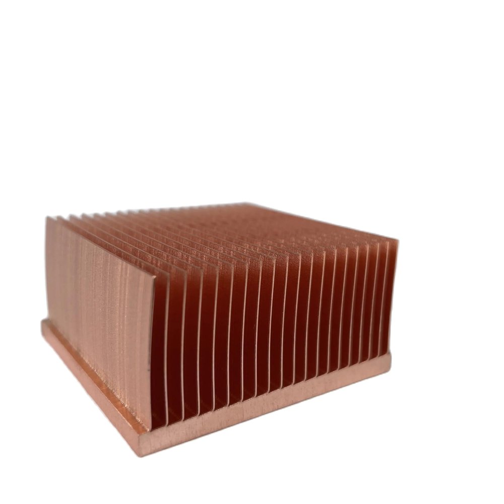 DIY 50x50x25mm Copper Skiving Fin Heat Sink for Industrial Computers - Efficient Radiator Solution
