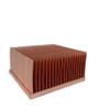 DIY 50x50x25mm Copper Skiving Fin Heat Sink for Industrial Computers - Efficient Radiator Solution view 1