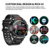 Ateclouds Military Smart Watch with Earbuds for Men, Bluetooth Calling can Answer and Make Calls, Sports Fitness Tracker,100 Sports Modes, Custom Watch face view 3