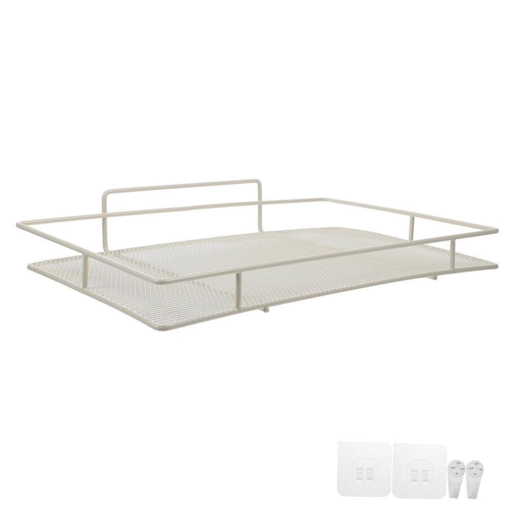 SOLUSTRE Router Shelf Wall Mount Storage Rack No-Drill Bracket Security Camera Holder Iron Material