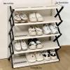 JHDXL Household Essentials, Space-Saving Shoe Storage, Adjustable Height, Square Shoe Cabinet Storage, Shoe Organizer, for Entryway and Bedroom(73 * 84cm/28.7 * 33in) view 2
