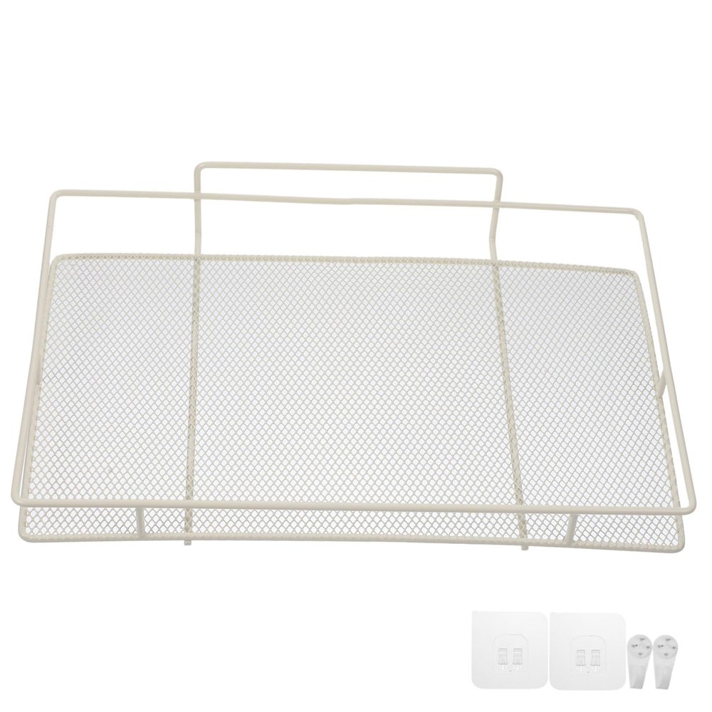 FUNOMOCYA Wall-Mounted Router Storage Rack No-Drill Decorative Shelves for Living
