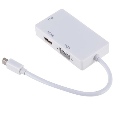 1 PCS White HD/VGA/DVI Adapter for Mac MacBook Air Pro Thunderbolt DP to HD