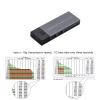 10Gbps M.2 NVME SATA Mobile External SSD Adapter Case USB 3.2 Gen2 Hub,Black view 2