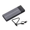 10Gbps M.2 NVME SATA Mobile External SSD Adapter Case USB 3.2 Gen2 Hub,Black view 4
