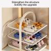 JHDXL Children's Shoe Rack, Multifunctional Shoe Rack, Entrance Shoe Rack, Simple Narrow Shoe Cabinet, Multi-Layer Shoe Storage, Shoe Organizer, Metal Shoe Rack(White,39cm/15.3in) view 3