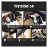 1080P Mirror Dash Cam Front Rear Dual Camera 10" IPS Touch Screen 170 Wide Angle Car Streaming Recorder G-Sensor Loop Recording(After 1080P no Card) view 4