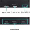 HD-Compatible Splitter 4K HD Splitter 1 in 3 Out 1x3 for HDTV Converter view 2