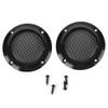 Oreilet Speaker Cover, 2 Pcs Compact Round Speaker Protective Cover with Mesh for Small Speakers and Car Speakers, 45.5mm (Black) view 1