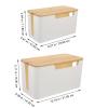 VILLCASE 2pcs Box Lid Stylish Cord Organizer for Hides and Cables Capacity for Tidy Desktop Storage view 2