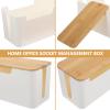 VILLCASE 2pcs Box Lid Stylish Cord Organizer for Hides and Cables Capacity for Tidy Desktop Storage view 4