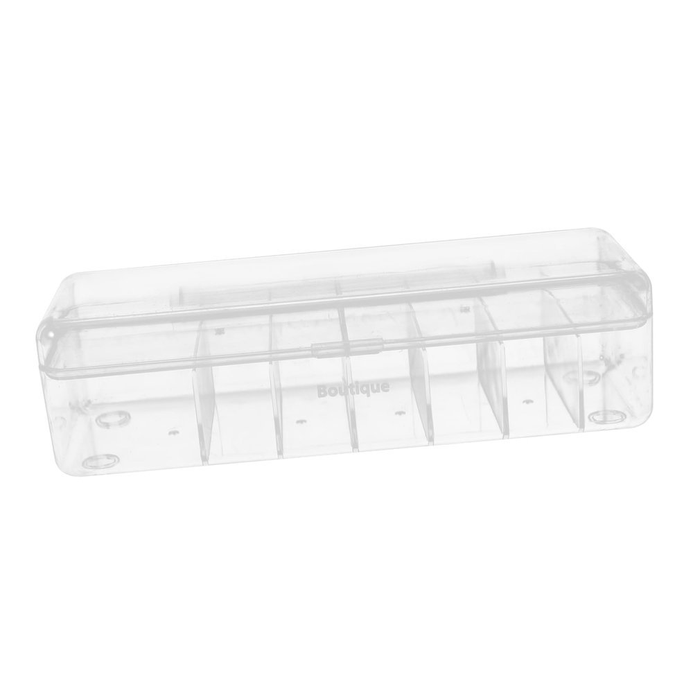 jojofuny Data Cable Storage Box with Transparent Lid Multi Organizer for Desk Easy Access Cord Holder for Charging Cables Earbuds and Plugs