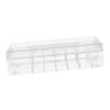 jojofuny Data Cable Storage Box with Transparent Lid Multi Organizer for Desk Easy Access Cord Holder for Charging Cables Earbuds and Plugs view 1