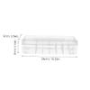 jojofuny Data Cable Storage Box with Transparent Lid Multi Organizer for Desk Easy Access Cord Holder for Charging Cables Earbuds and Plugs view 2