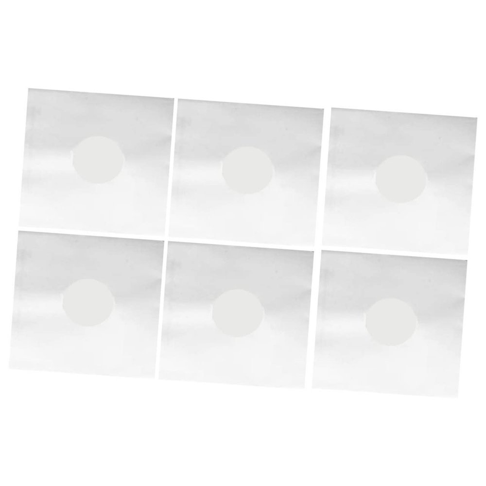 GRIRIW 6pcs Vinyl Record Covers Pouches Sleeves Sturdy Storage Dustproof and Static