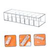 balacoo Cable Management Box Lid 8-Slot Cord Organizer for Chargers Desk Storage Solution for Home Office Tidy Up Cables and Wires Sturdy Plastic Black view 3