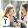 COHEALI 3pcs Headphones Splitter Headphone Extender Audio Adapter Portable Headset Splitter Y-Shaped view 2