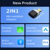 2 in 1 Wireless CarPlay Adapter & Android Auto Adapter, Upgrade Wired CarPlay to Wireless, Mini Car Play Dongle for Cars from 2016 view 2