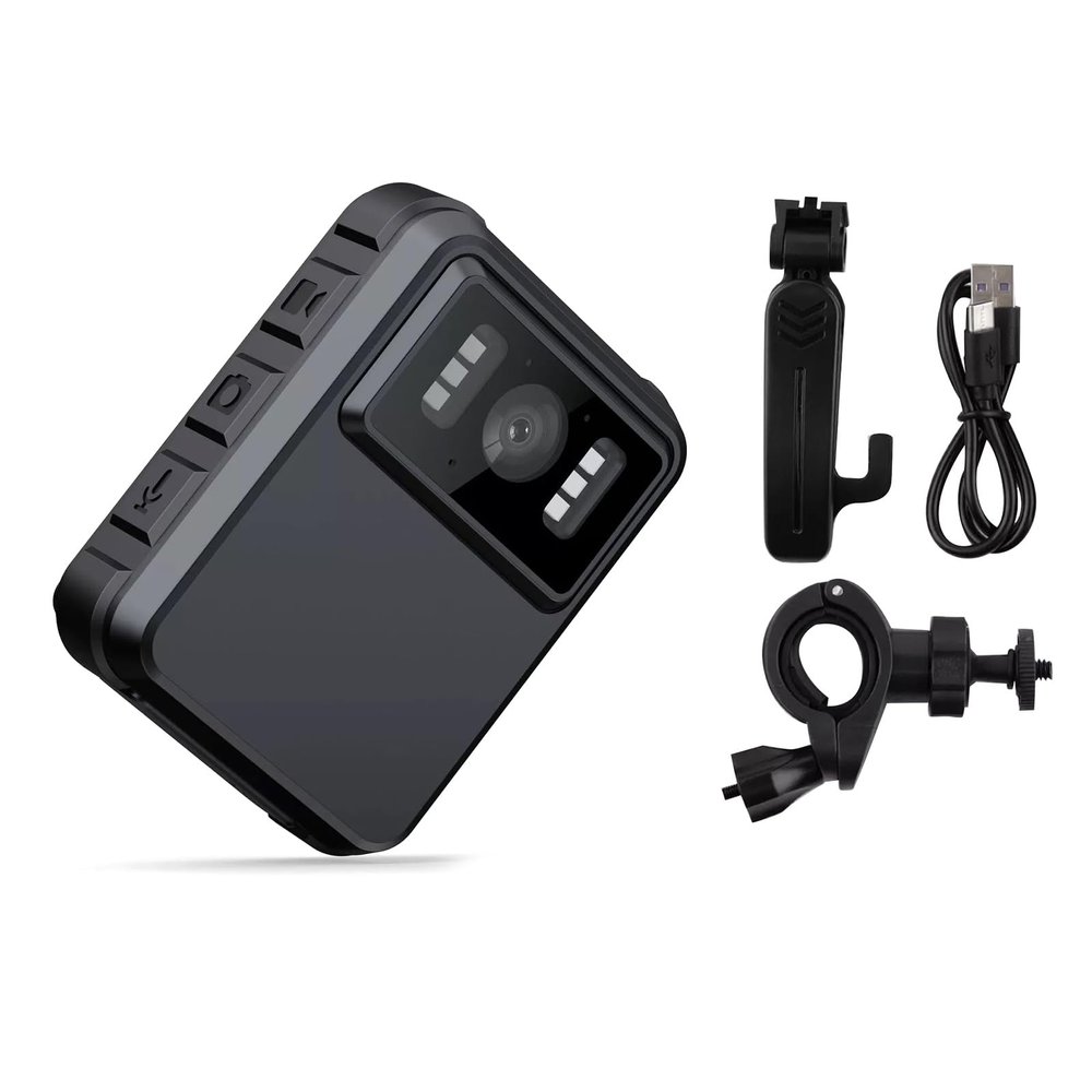 2K Night Vision Wearable Camera with LED Light for Outdoor Sport Travel