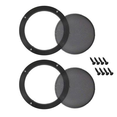 6.5 Inch Metal Mesh Speaker Grills Covers Car Speaker Cover Woofer Subwoofer Grill with Mounting Screws, 2Pcs