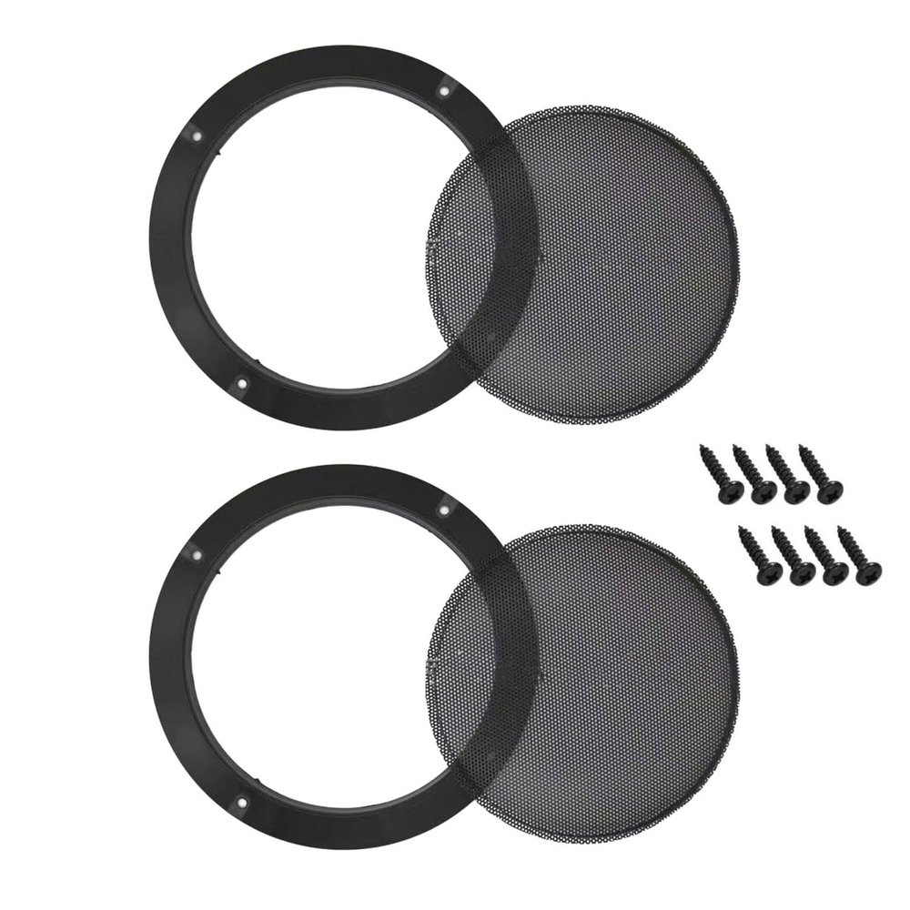 6.5 Inch Metal Mesh Speaker Grills Covers Car Speaker Cover Woofer Subwoofer Grill with Mounting Screws, 2Pcs