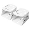 TEHAUX 2pcs Security Mount Bracket Wall-Mounted Support for Monitoring for Enhanced Coverage view 1