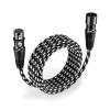 ACGTUY XLR Cables 3-Pin XLR Male to Female Balanced Microphone Cable Gold Plated XLR Cable Compatible with The Mixer Amplifiers Record Etc(Black,2m) view 2