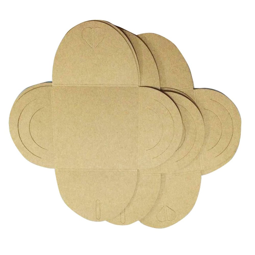 ERINGOGO 13cm x 13cm Kraft Paper Cases Reusable Holder Sleeves Kraft Paper DVD Sleeves Kraft Applicater