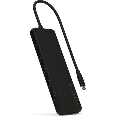 Satechi 13-in-1 USB-C Triple Display Multiport Adapter for Windows & Single Extended Display for Mac, 8K DP (Windows Only), Dual 4K HDMI, USB-A/C 10Gbps, 85W PD, Ethernet, Audio