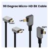 ACGTUY 0.5m 1m 8K UHD Cable 90 Degree Up/Down/Left/Right Angle -HD m;ic/ro -HD to HD Port Thin Cord Compatible with The Camera HDTV Camcorder(MiniHD Left,0.5m) view 4