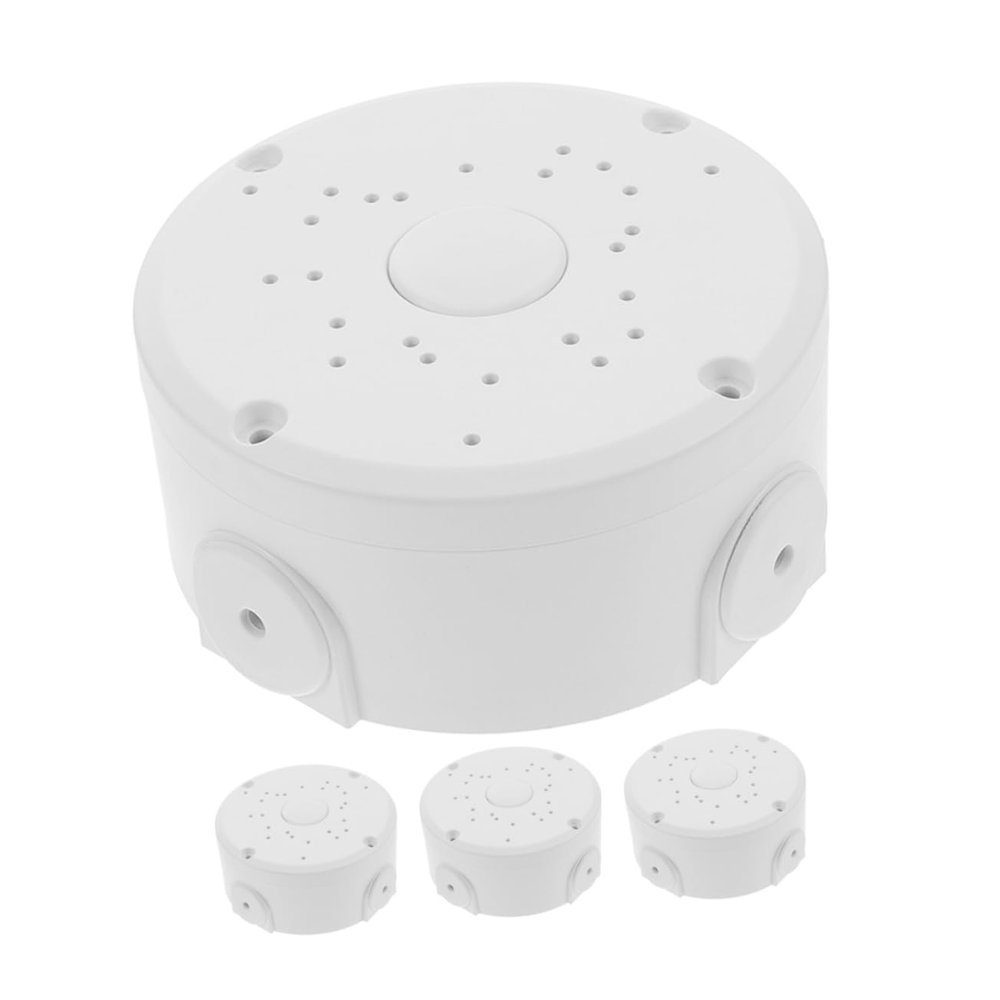Alipis 4pcs Plastic Junction Box for Security Cameras Outdoor Sleek Design for Wall Ceiling Installation Enhanced Ventilation and Organization