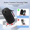 Fydun Portable Panoramic Action Camera Travel Box Storage Bag with Hanging Case for Action Camera Traveling X4 Protective (PU) view 2