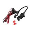 Beatifufu 12v Automotive Dual USB SAE to USB Mobile Phone GPS Charger Cable Adapter Weatherproof Heat Resistant view 1