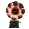 Vintage Phonograph Model, Retro Gramophone Turntable with Details and Clear Grain, Rugged Construction, Multifunctional, Vintage Design, Good Idea, Exquisite (Bronze) (Red Bronze) view 3