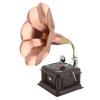 Vintage Phonograph Model, Retro Gramophone Turntable with Details and Clear Grain, Rugged Construction, Multifunctional, Vintage Design, Good Idea, Exquisite (Bronze) (Red Bronze) view 4