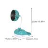 VILLCASE Portable Usb Dolphin Base Fan Mobile Phone Holder Cooling Fan for Office Bedroom and Travel Lightweight Rechargeable and view 3