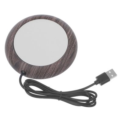 BRIGHTFUFU Electric Cup Warmer Coffee Mug Heater for Desk Metal Coaster Milk Heating Coaster